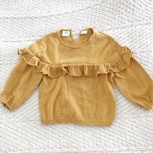Zara girls Ruffle Sweater